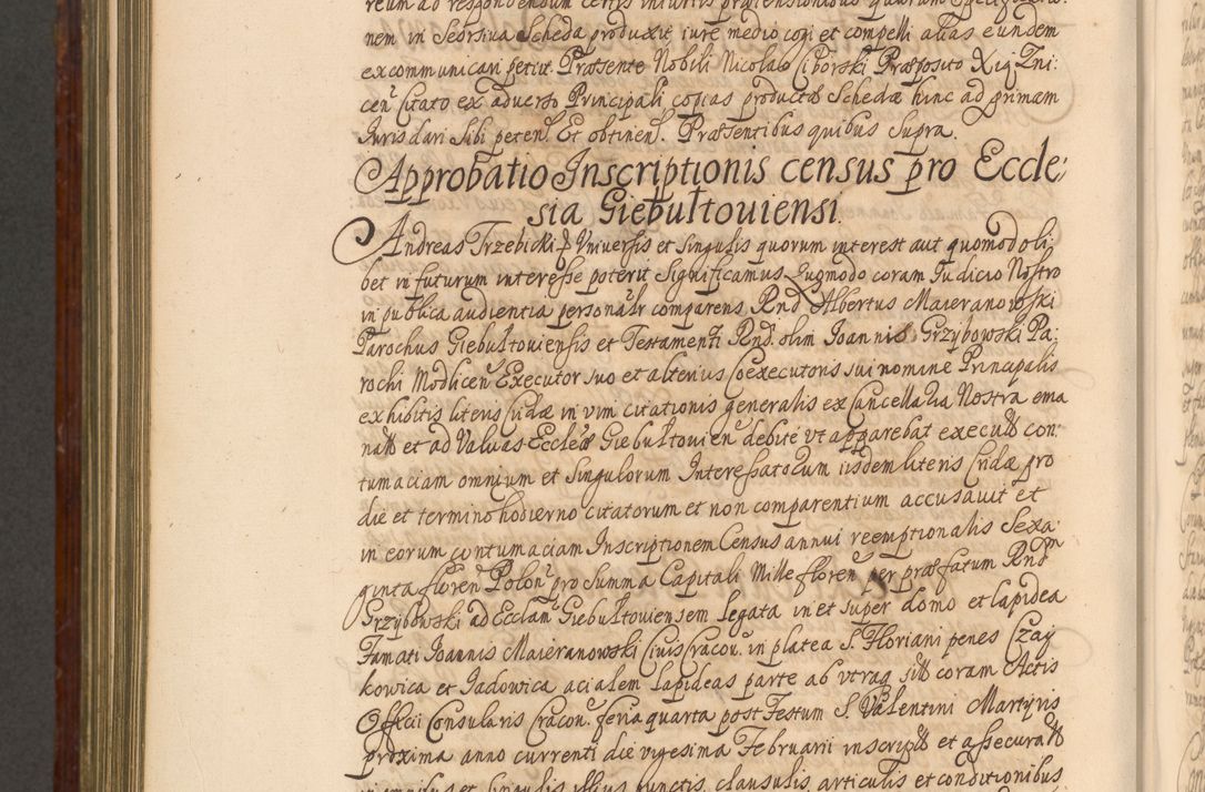 Zdjęcie nr 1093 dla obiektu archiwalnego: Acta actorum episcopalium R. D. Andreae Trzebicki, episcopi Cracoviensis et ducis Severiae a die 26 Augusti anni 1661 ad annum 1666 inclusive. Volumen III.