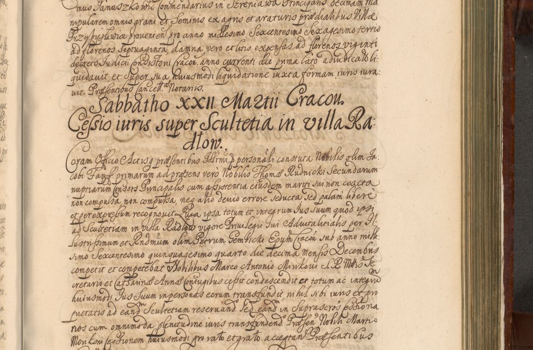Zdjęcie nr 1078 dla obiektu archiwalnego: Acta actorum episcopalium R. D. Andreae Trzebicki, episcopi Cracoviensis et ducis Severiae a die 26 Augusti anni 1661 ad annum 1666 inclusive. Volumen III.
