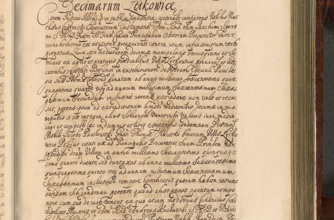 Zdjęcie nr 1072 dla obiektu archiwalnego: Acta actorum episcopalium R. D. Andreae Trzebicki, episcopi Cracoviensis et ducis Severiae a die 26 Augusti anni 1661 ad annum 1666 inclusive. Volumen III.