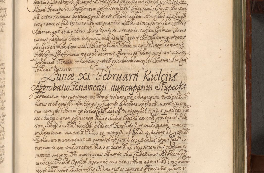 Zdjęcie nr 1028 dla obiektu archiwalnego: Acta actorum episcopalium R. D. Andreae Trzebicki, episcopi Cracoviensis et ducis Severiae a die 26 Augusti anni 1661 ad annum 1666 inclusive. Volumen III.