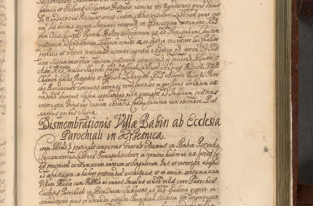 Zdjęcie nr 1024 dla obiektu archiwalnego: Acta actorum episcopalium R. D. Andreae Trzebicki, episcopi Cracoviensis et ducis Severiae a die 26 Augusti anni 1661 ad annum 1666 inclusive. Volumen III.