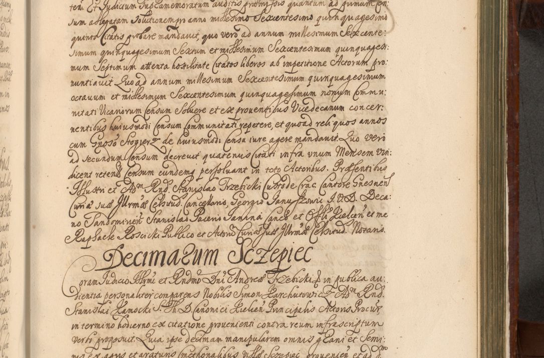 Zdjęcie nr 1022 dla obiektu archiwalnego: Acta actorum episcopalium R. D. Andreae Trzebicki, episcopi Cracoviensis et ducis Severiae a die 26 Augusti anni 1661 ad annum 1666 inclusive. Volumen III.