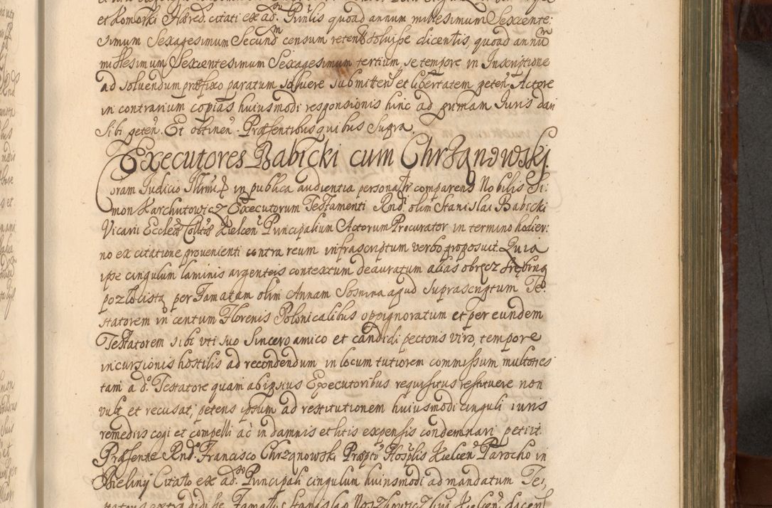 Zdjęcie nr 1018 dla obiektu archiwalnego: Acta actorum episcopalium R. D. Andreae Trzebicki, episcopi Cracoviensis et ducis Severiae a die 26 Augusti anni 1661 ad annum 1666 inclusive. Volumen III.