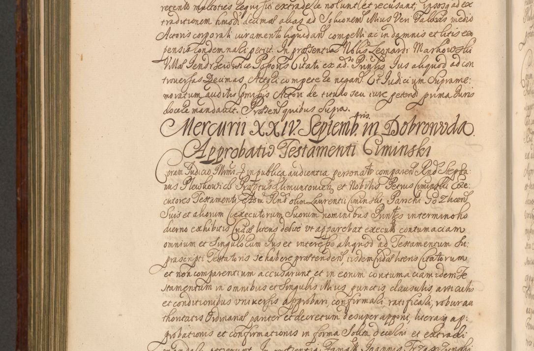 Zdjęcie nr 1211 dla obiektu archiwalnego: Acta actorum episcopalium R. D. Andreae Trzebicki, episcopi Cracoviensis et ducis Severiae a die 26 Augusti anni 1661 ad annum 1666 inclusive. Volumen III.