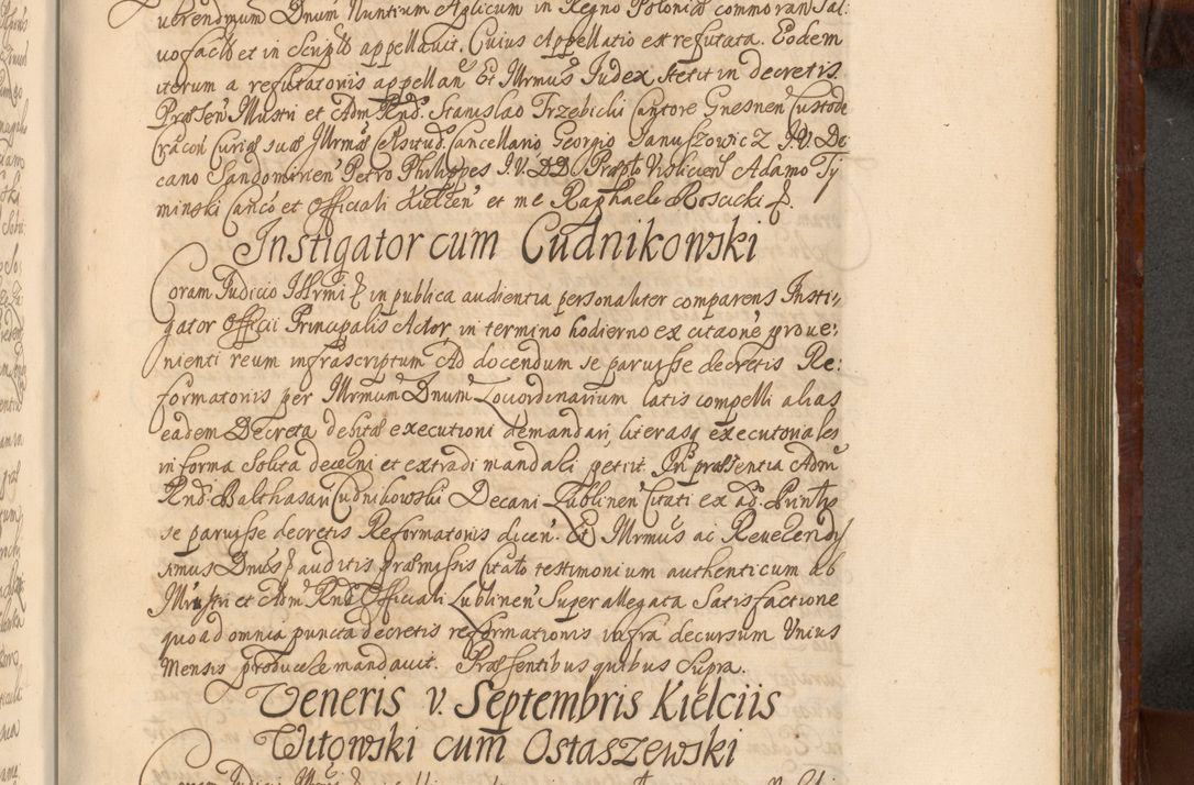Zdjęcie nr 1208 dla obiektu archiwalnego: Acta actorum episcopalium R. D. Andreae Trzebicki, episcopi Cracoviensis et ducis Severiae a die 26 Augusti anni 1661 ad annum 1666 inclusive. Volumen III.