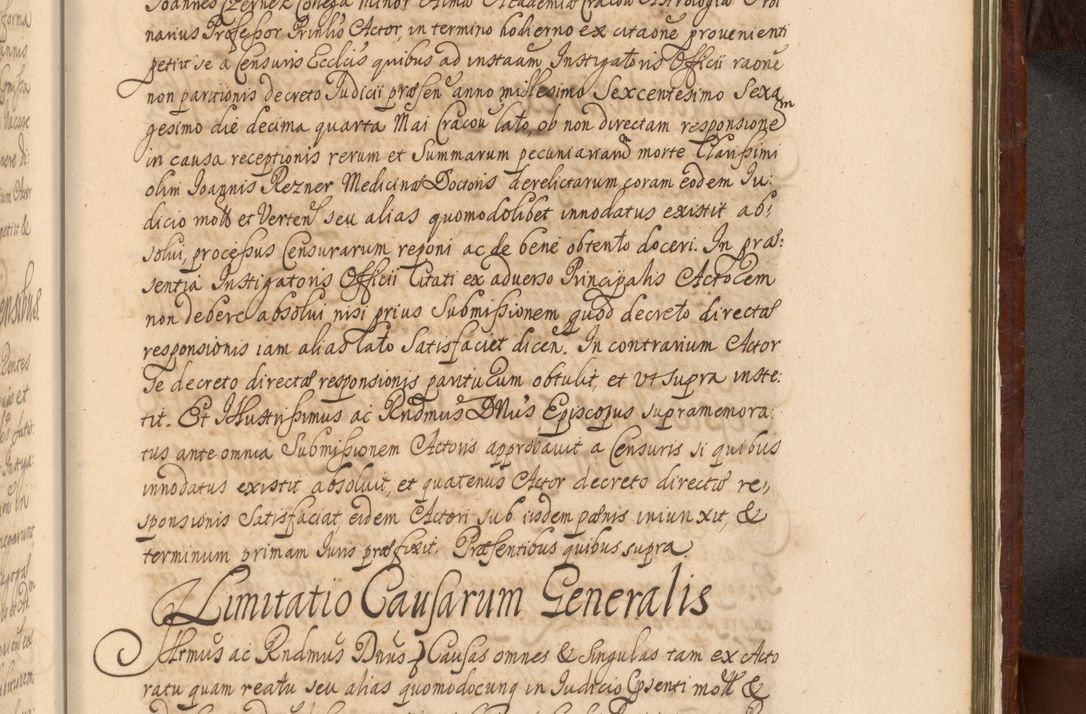 Zdjęcie nr 1404 dla obiektu archiwalnego: Acta actorum episcopalium R. D. Andreae Trzebicki, episcopi Cracoviensis et ducis Severiae a die 26 Augusti anni 1661 ad annum 1666 inclusive. Volumen III.
