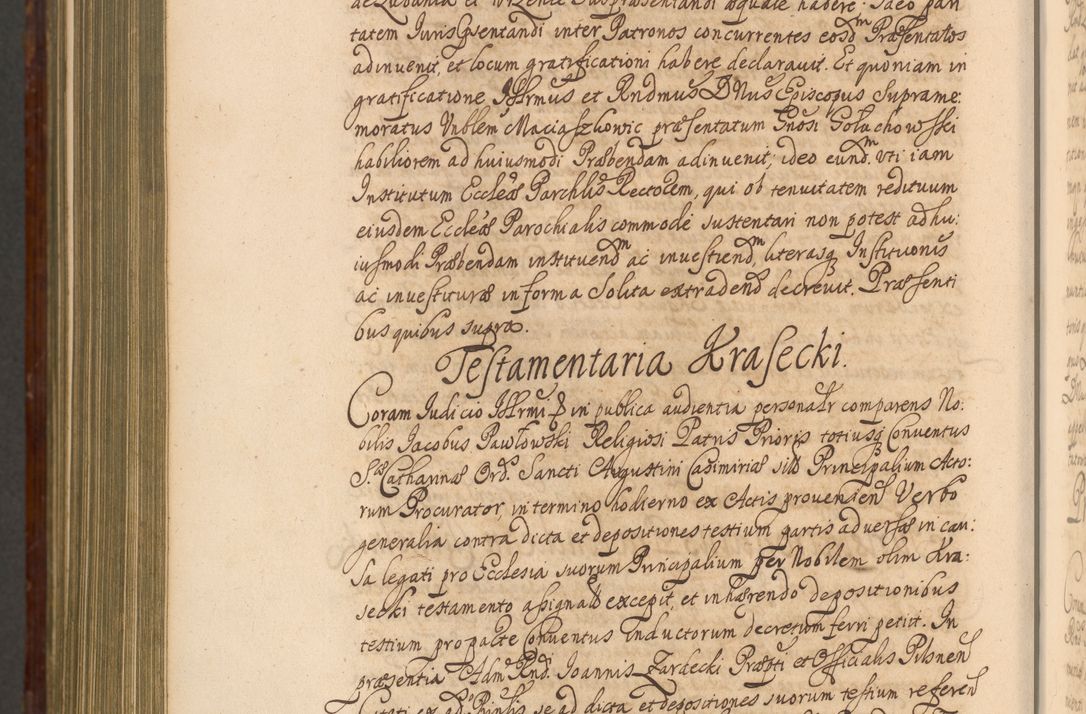 Zdjęcie nr 1399 dla obiektu archiwalnego: Acta actorum episcopalium R. D. Andreae Trzebicki, episcopi Cracoviensis et ducis Severiae a die 26 Augusti anni 1661 ad annum 1666 inclusive. Volumen III.