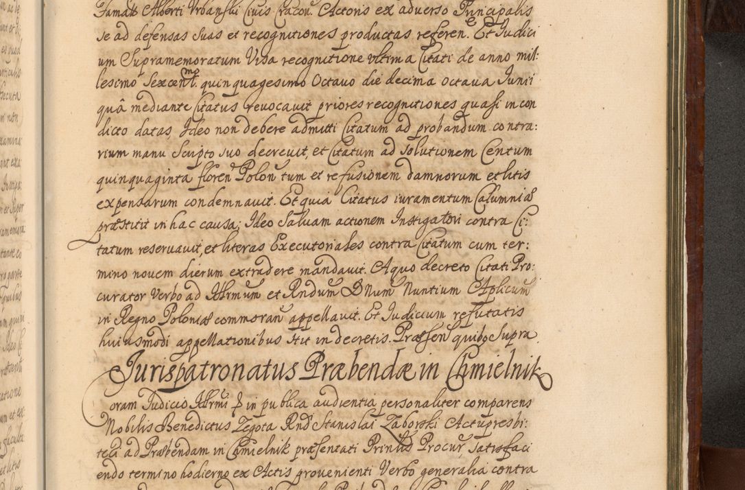 Zdjęcie nr 1398 dla obiektu archiwalnego: Acta actorum episcopalium R. D. Andreae Trzebicki, episcopi Cracoviensis et ducis Severiae a die 26 Augusti anni 1661 ad annum 1666 inclusive. Volumen III.