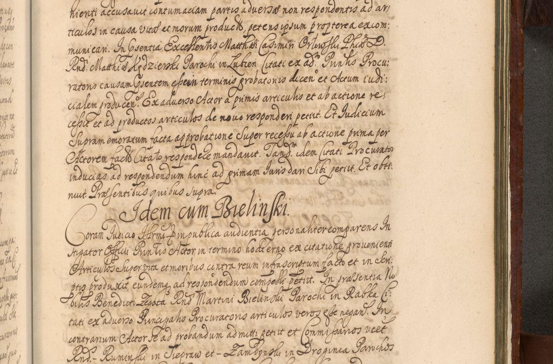 Zdjęcie nr 1392 dla obiektu archiwalnego: Acta actorum episcopalium R. D. Andreae Trzebicki, episcopi Cracoviensis et ducis Severiae a die 26 Augusti anni 1661 ad annum 1666 inclusive. Volumen III.