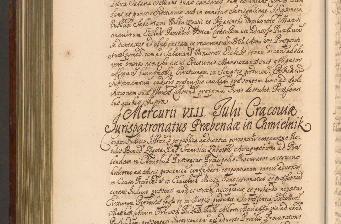 Zdjęcie nr 1383 dla obiektu archiwalnego: Acta actorum episcopalium R. D. Andreae Trzebicki, episcopi Cracoviensis et ducis Severiae a die 26 Augusti anni 1661 ad annum 1666 inclusive. Volumen III.