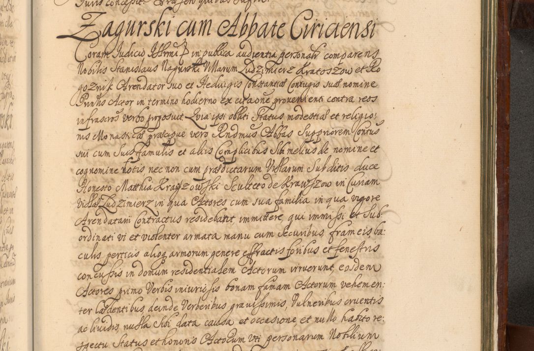 Zdjęcie nr 1374 dla obiektu archiwalnego: Acta actorum episcopalium R. D. Andreae Trzebicki, episcopi Cracoviensis et ducis Severiae a die 26 Augusti anni 1661 ad annum 1666 inclusive. Volumen III.