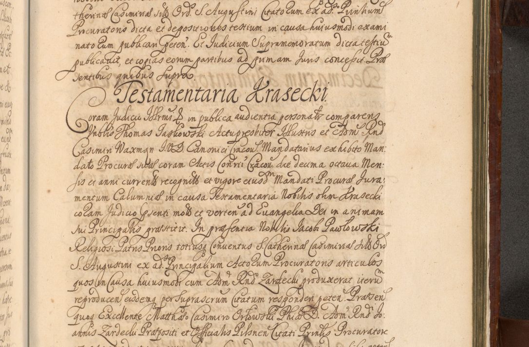 Zdjęcie nr 1348 dla obiektu archiwalnego: Acta actorum episcopalium R. D. Andreae Trzebicki, episcopi Cracoviensis et ducis Severiae a die 26 Augusti anni 1661 ad annum 1666 inclusive. Volumen III.