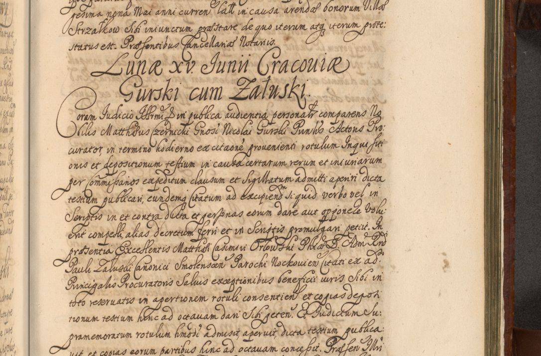 Zdjęcie nr 1322 dla obiektu archiwalnego: Acta actorum episcopalium R. D. Andreae Trzebicki, episcopi Cracoviensis et ducis Severiae a die 26 Augusti anni 1661 ad annum 1666 inclusive. Volumen III.