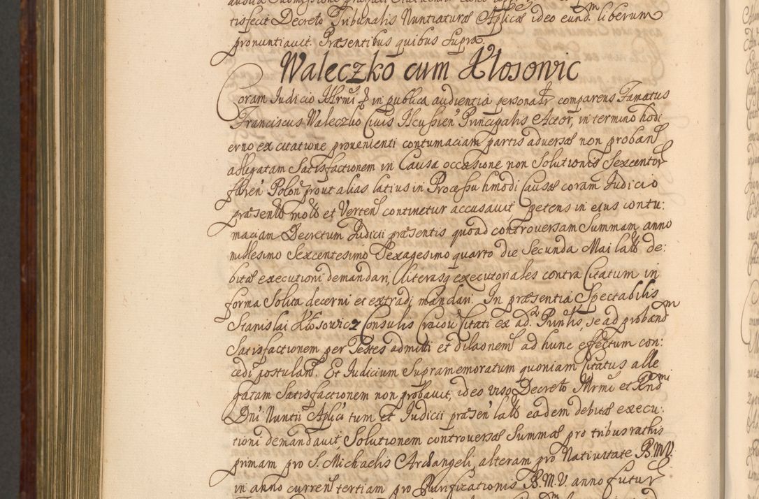 Zdjęcie nr 1265 dla obiektu archiwalnego: Acta actorum episcopalium R. D. Andreae Trzebicki, episcopi Cracoviensis et ducis Severiae a die 26 Augusti anni 1661 ad annum 1666 inclusive. Volumen III.