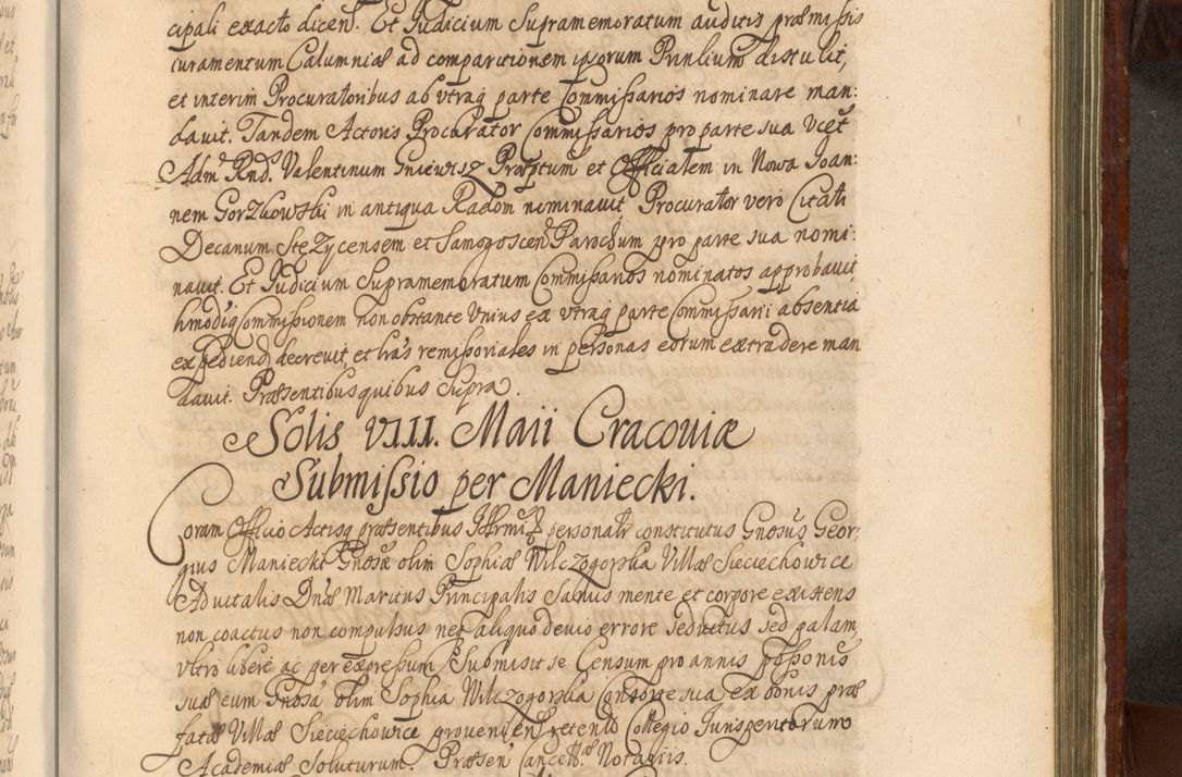Zdjęcie nr 1252 dla obiektu archiwalnego: Acta actorum episcopalium R. D. Andreae Trzebicki, episcopi Cracoviensis et ducis Severiae a die 26 Augusti anni 1661 ad annum 1666 inclusive. Volumen III.