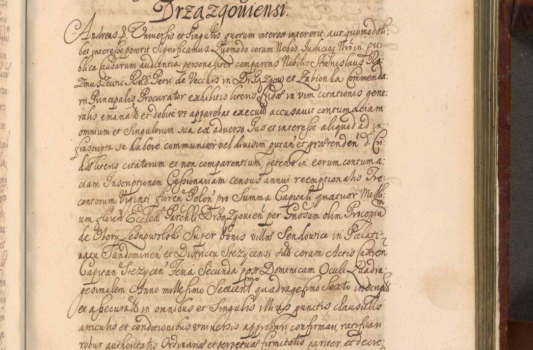 Zdjęcie nr 1244 dla obiektu archiwalnego: Acta actorum episcopalium R. D. Andreae Trzebicki, episcopi Cracoviensis et ducis Severiae a die 26 Augusti anni 1661 ad annum 1666 inclusive. Volumen III.