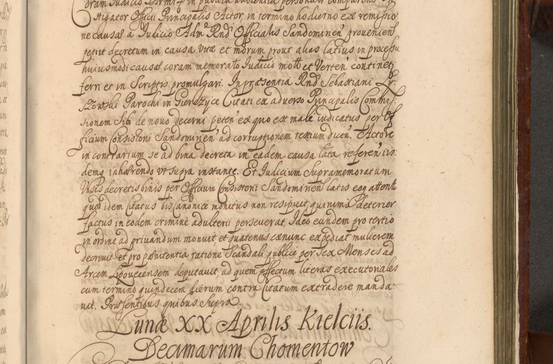 Zdjęcie nr 1236 dla obiektu archiwalnego: Acta actorum episcopalium R. D. Andreae Trzebicki, episcopi Cracoviensis et ducis Severiae a die 26 Augusti anni 1661 ad annum 1666 inclusive. Volumen III.