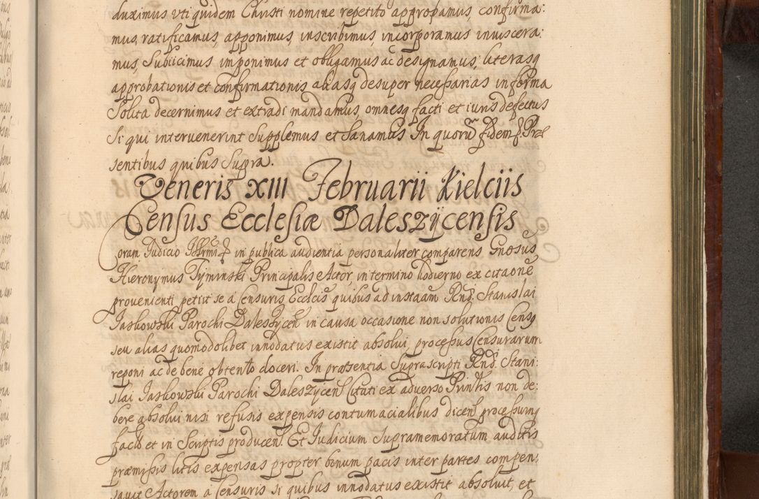 Zdjęcie nr 1230 dla obiektu archiwalnego: Acta actorum episcopalium R. D. Andreae Trzebicki, episcopi Cracoviensis et ducis Severiae a die 26 Augusti anni 1661 ad annum 1666 inclusive. Volumen III.