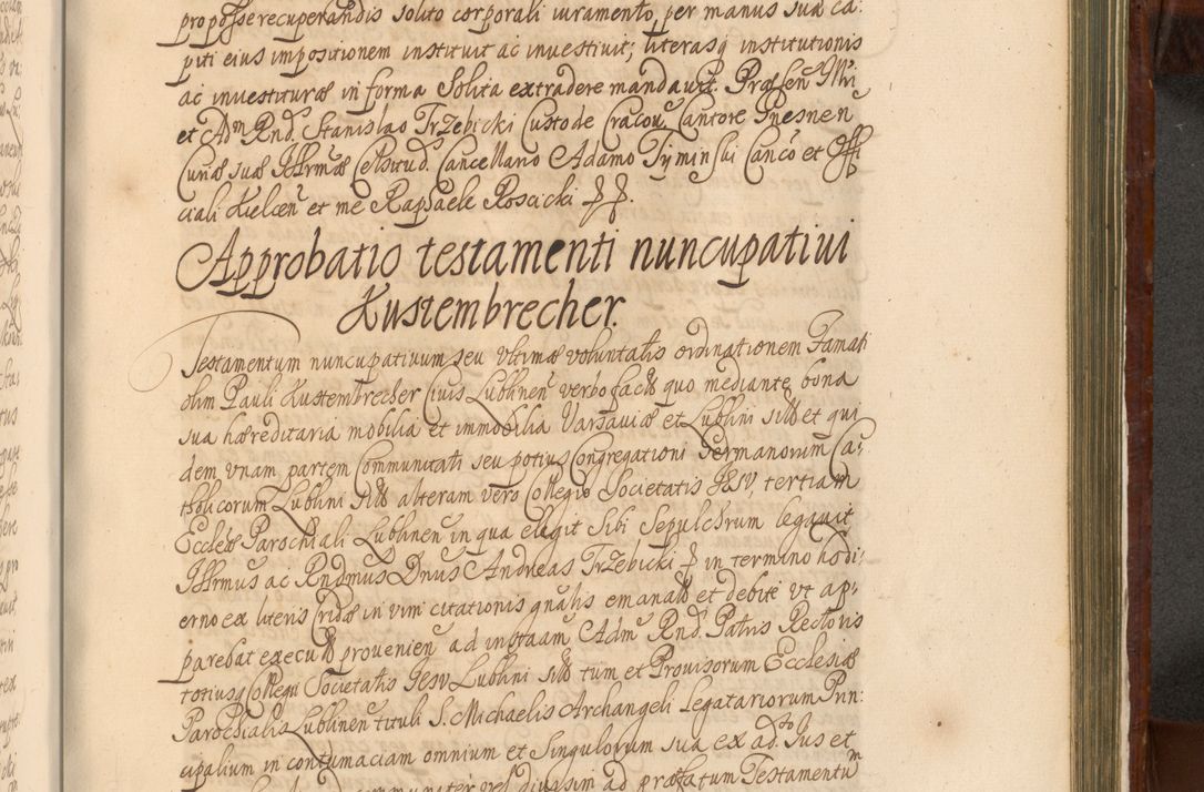 Zdjęcie nr 1224 dla obiektu archiwalnego: Acta actorum episcopalium R. D. Andreae Trzebicki, episcopi Cracoviensis et ducis Severiae a die 26 Augusti anni 1661 ad annum 1666 inclusive. Volumen III.