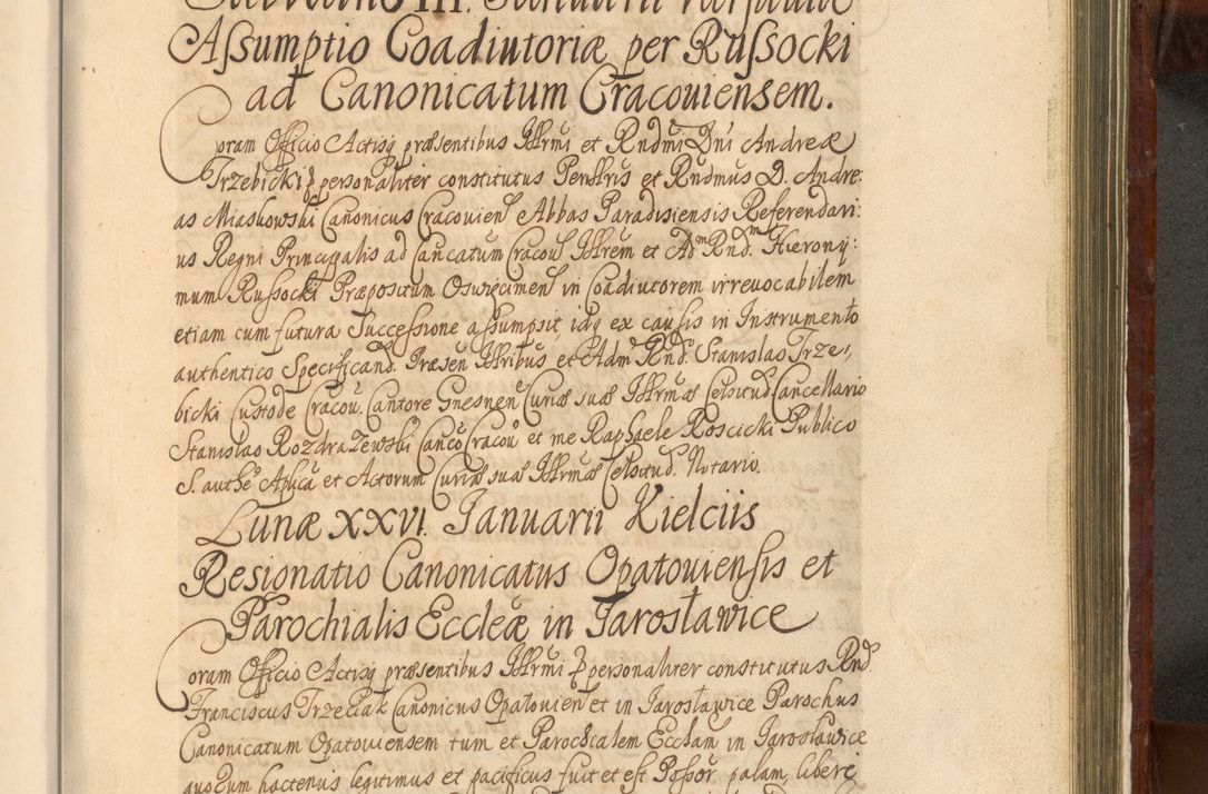 Zdjęcie nr 1222 dla obiektu archiwalnego: Acta actorum episcopalium R. D. Andreae Trzebicki, episcopi Cracoviensis et ducis Severiae a die 26 Augusti anni 1661 ad annum 1666 inclusive. Volumen III.