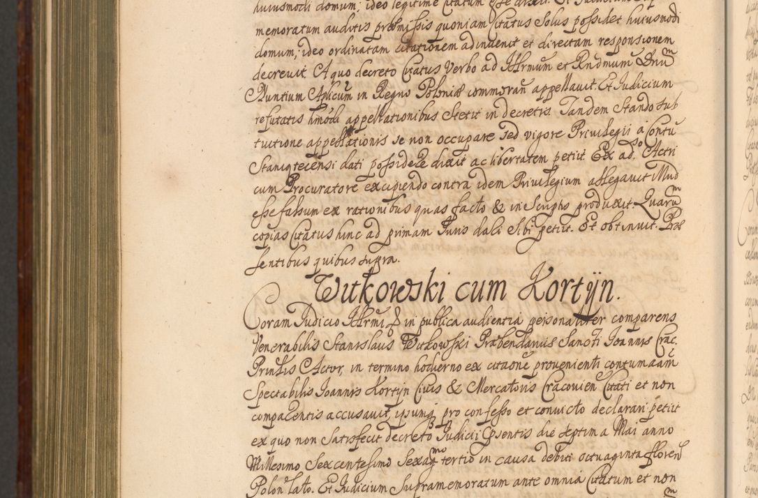 Zdjęcie nr 1413 dla obiektu archiwalnego: Acta actorum episcopalium R. D. Andreae Trzebicki, episcopi Cracoviensis et ducis Severiae a die 26 Augusti anni 1661 ad annum 1666 inclusive. Volumen III.
