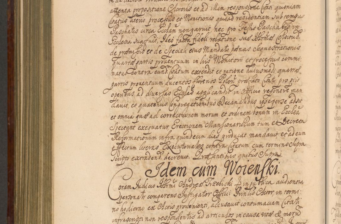 Zdjęcie nr 1409 dla obiektu archiwalnego: Acta actorum episcopalium R. D. Andreae Trzebicki, episcopi Cracoviensis et ducis Severiae a die 26 Augusti anni 1661 ad annum 1666 inclusive. Volumen III.
