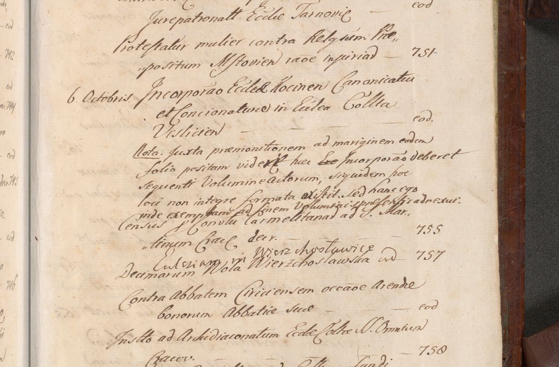 Zdjęcie nr 1628 dla obiektu archiwalnego: Acta actorum episcopalium R. D. Andreae Trzebicki, episcopi Cracoviensis et ducis Severiae a die 26 Augusti anni 1661 ad annum 1666 inclusive. Volumen III.