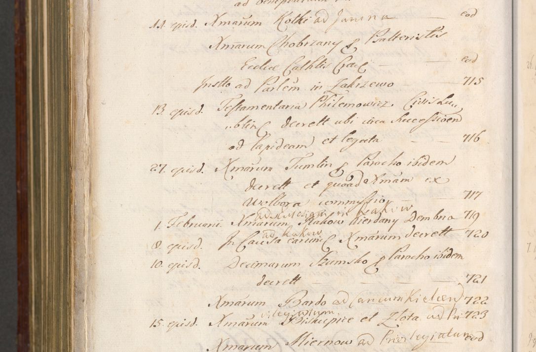 Zdjęcie nr 1625 dla obiektu archiwalnego: Acta actorum episcopalium R. D. Andreae Trzebicki, episcopi Cracoviensis et ducis Severiae a die 26 Augusti anni 1661 ad annum 1666 inclusive. Volumen III.