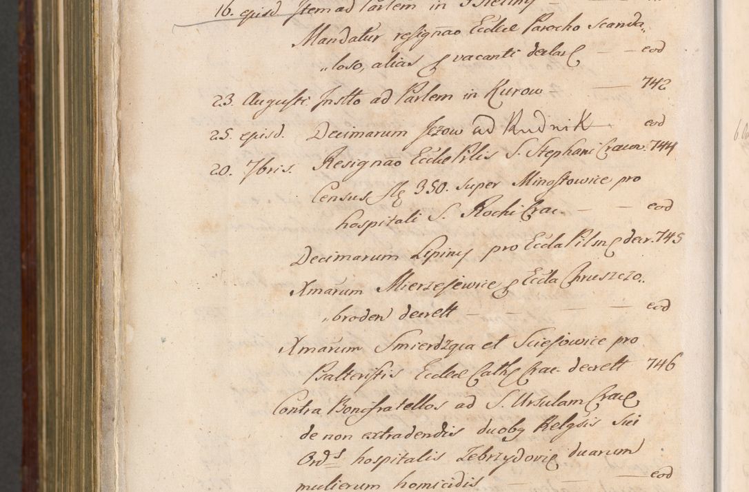 Zdjęcie nr 1627 dla obiektu archiwalnego: Acta actorum episcopalium R. D. Andreae Trzebicki, episcopi Cracoviensis et ducis Severiae a die 26 Augusti anni 1661 ad annum 1666 inclusive. Volumen III.