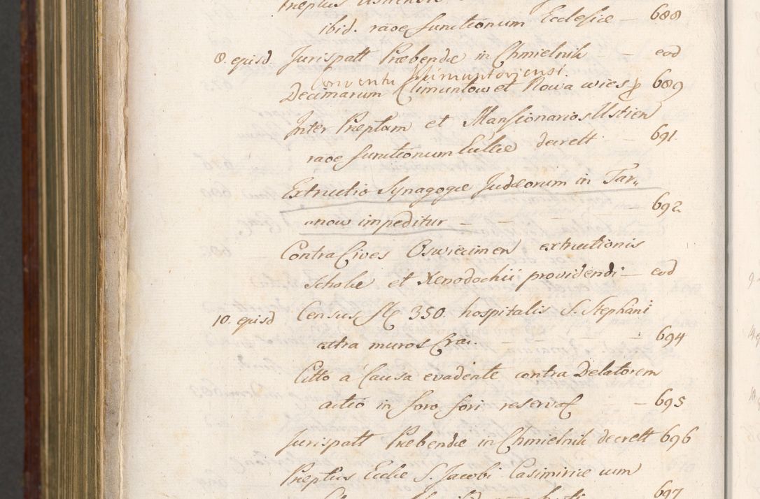 Zdjęcie nr 1623 dla obiektu archiwalnego: Acta actorum episcopalium R. D. Andreae Trzebicki, episcopi Cracoviensis et ducis Severiae a die 26 Augusti anni 1661 ad annum 1666 inclusive. Volumen III.