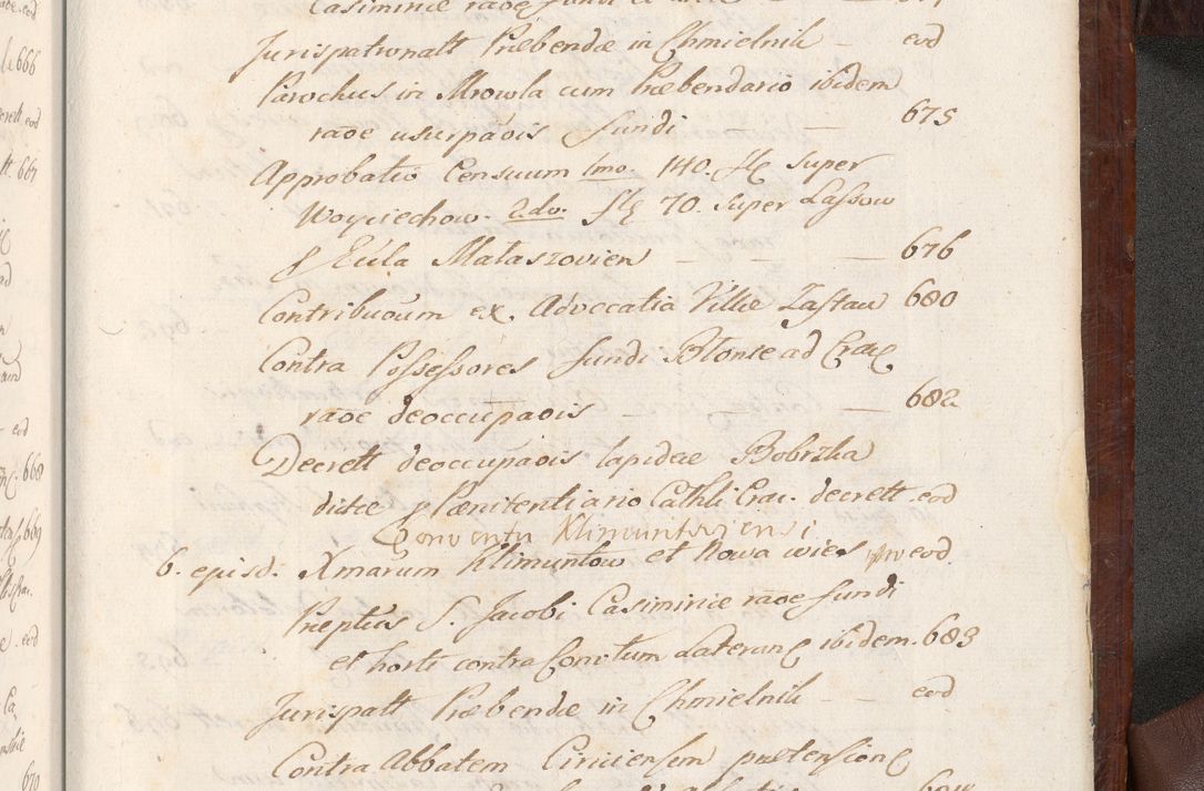 Zdjęcie nr 1622 dla obiektu archiwalnego: Acta actorum episcopalium R. D. Andreae Trzebicki, episcopi Cracoviensis et ducis Severiae a die 26 Augusti anni 1661 ad annum 1666 inclusive. Volumen III.