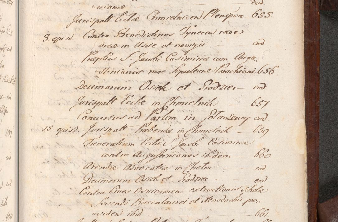 Zdjęcie nr 1620 dla obiektu archiwalnego: Acta actorum episcopalium R. D. Andreae Trzebicki, episcopi Cracoviensis et ducis Severiae a die 26 Augusti anni 1661 ad annum 1666 inclusive. Volumen III.