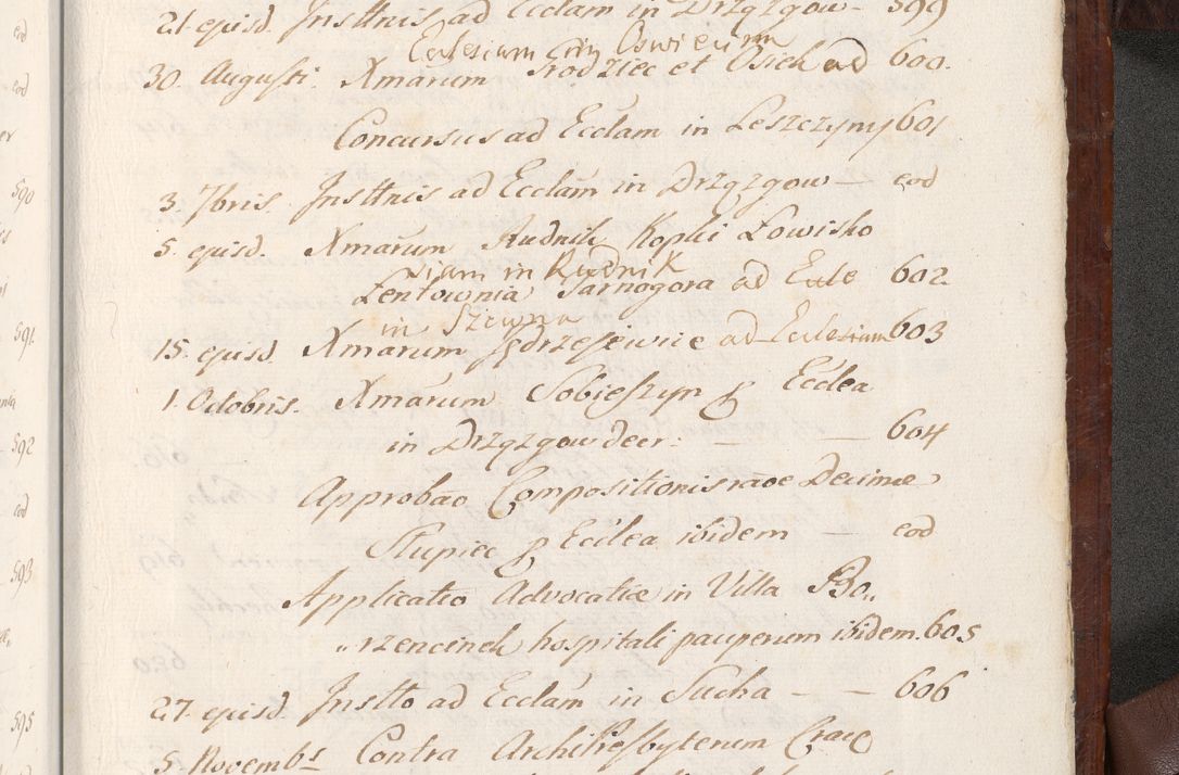 Zdjęcie nr 1616 dla obiektu archiwalnego: Acta actorum episcopalium R. D. Andreae Trzebicki, episcopi Cracoviensis et ducis Severiae a die 26 Augusti anni 1661 ad annum 1666 inclusive. Volumen III.
