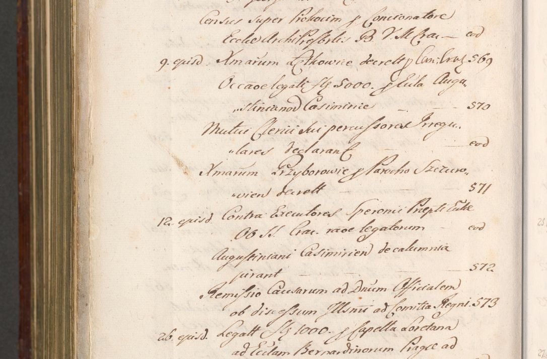 Zdjęcie nr 1613 dla obiektu archiwalnego: Acta actorum episcopalium R. D. Andreae Trzebicki, episcopi Cracoviensis et ducis Severiae a die 26 Augusti anni 1661 ad annum 1666 inclusive. Volumen III.