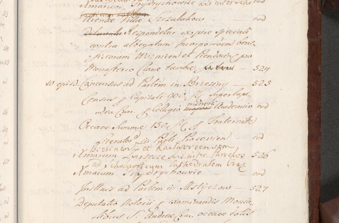 Zdjęcie nr 1608 dla obiektu archiwalnego: Acta actorum episcopalium R. D. Andreae Trzebicki, episcopi Cracoviensis et ducis Severiae a die 26 Augusti anni 1661 ad annum 1666 inclusive. Volumen III.
