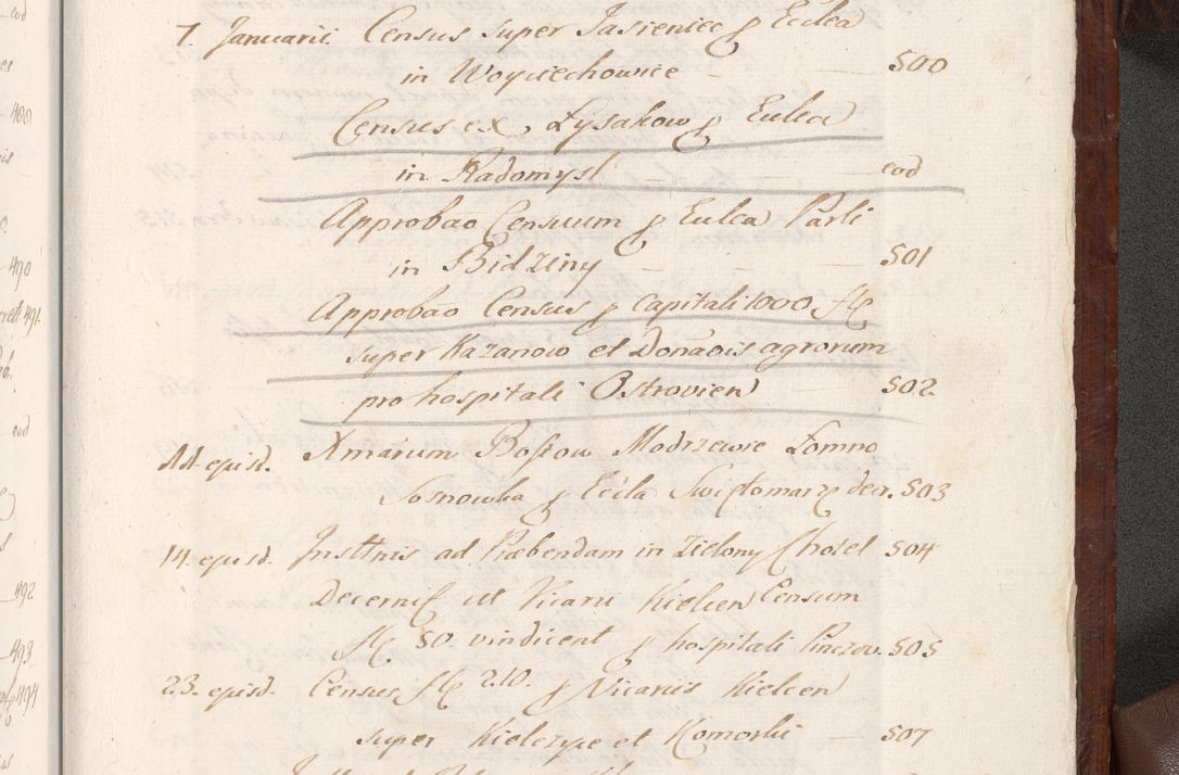 Zdjęcie nr 1606 dla obiektu archiwalnego: Acta actorum episcopalium R. D. Andreae Trzebicki, episcopi Cracoviensis et ducis Severiae a die 26 Augusti anni 1661 ad annum 1666 inclusive. Volumen III.