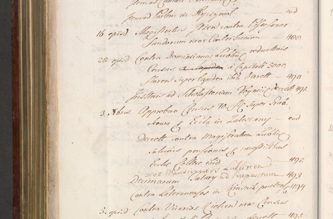 Zdjęcie nr 1605 dla obiektu archiwalnego: Acta actorum episcopalium R. D. Andreae Trzebicki, episcopi Cracoviensis et ducis Severiae a die 26 Augusti anni 1661 ad annum 1666 inclusive. Volumen III.