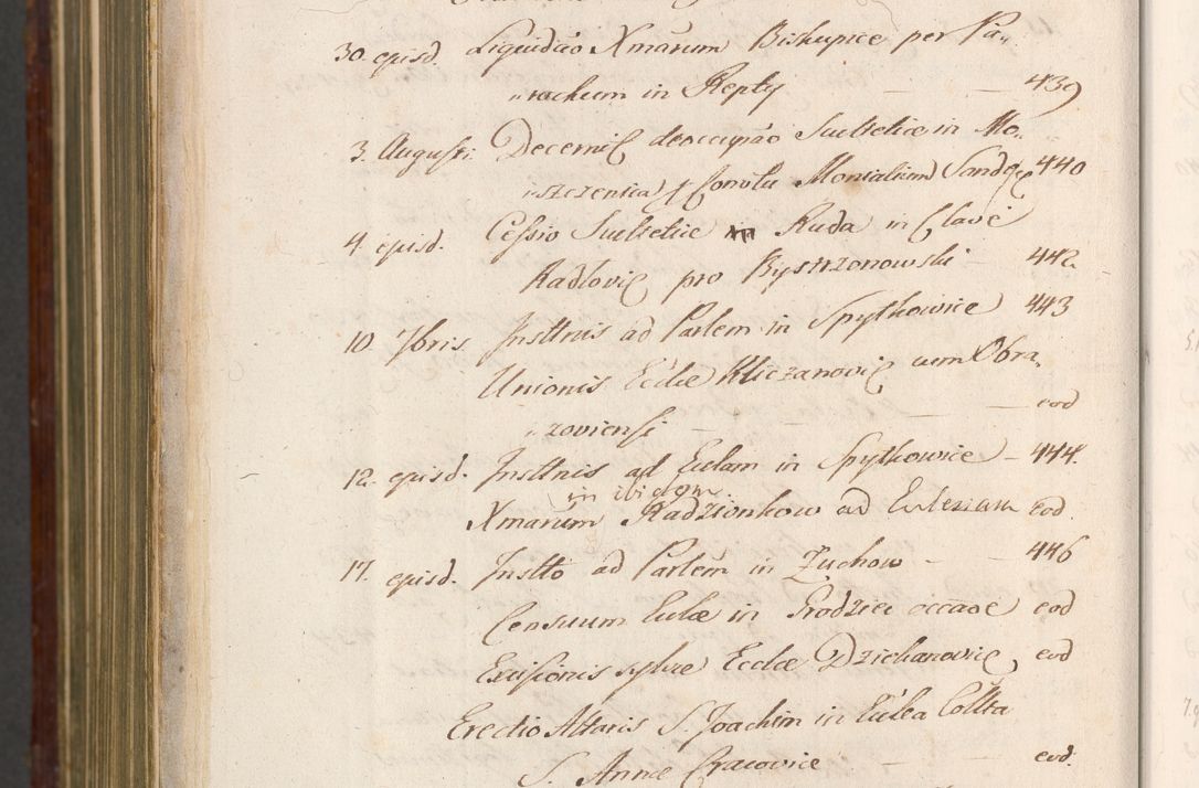 Zdjęcie nr 1603 dla obiektu archiwalnego: Acta actorum episcopalium R. D. Andreae Trzebicki, episcopi Cracoviensis et ducis Severiae a die 26 Augusti anni 1661 ad annum 1666 inclusive. Volumen III.