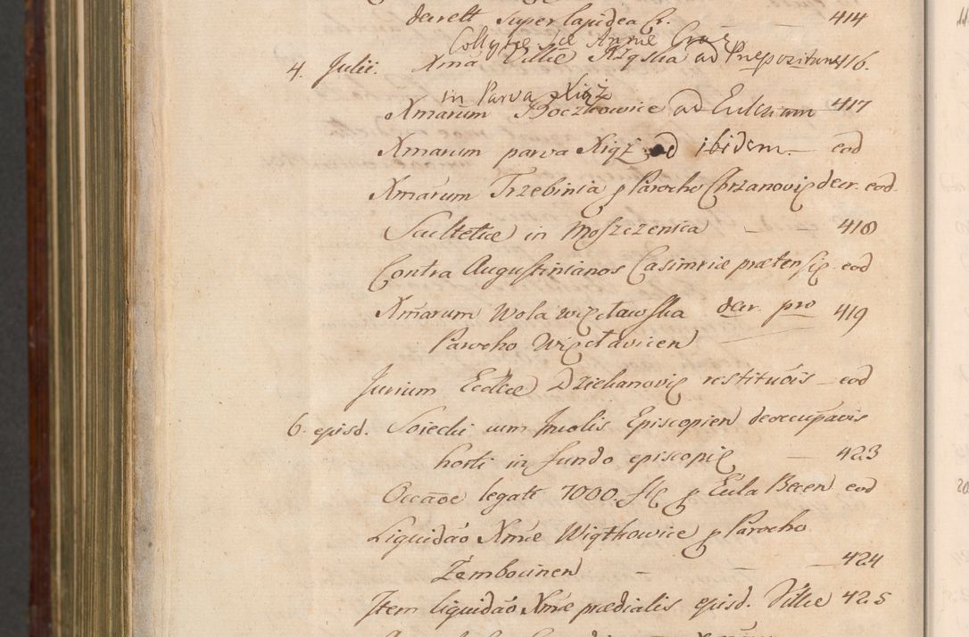Zdjęcie nr 1601 dla obiektu archiwalnego: Acta actorum episcopalium R. D. Andreae Trzebicki, episcopi Cracoviensis et ducis Severiae a die 26 Augusti anni 1661 ad annum 1666 inclusive. Volumen III.