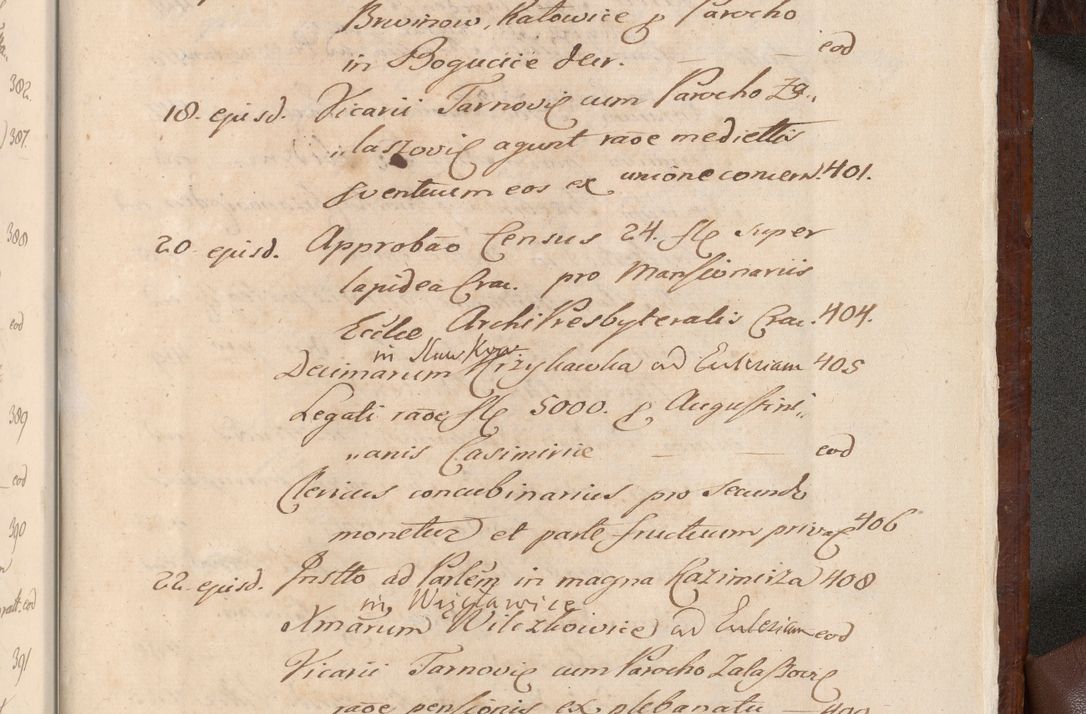 Zdjęcie nr 1600 dla obiektu archiwalnego: Acta actorum episcopalium R. D. Andreae Trzebicki, episcopi Cracoviensis et ducis Severiae a die 26 Augusti anni 1661 ad annum 1666 inclusive. Volumen III.