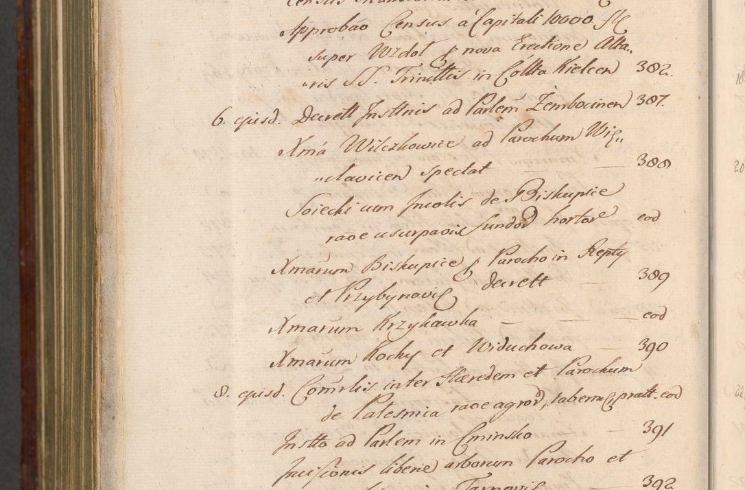 Zdjęcie nr 1599 dla obiektu archiwalnego: Acta actorum episcopalium R. D. Andreae Trzebicki, episcopi Cracoviensis et ducis Severiae a die 26 Augusti anni 1661 ad annum 1666 inclusive. Volumen III.