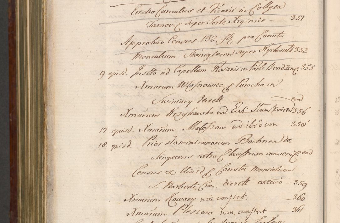 Zdjęcie nr 1597 dla obiektu archiwalnego: Acta actorum episcopalium R. D. Andreae Trzebicki, episcopi Cracoviensis et ducis Severiae a die 26 Augusti anni 1661 ad annum 1666 inclusive. Volumen III.