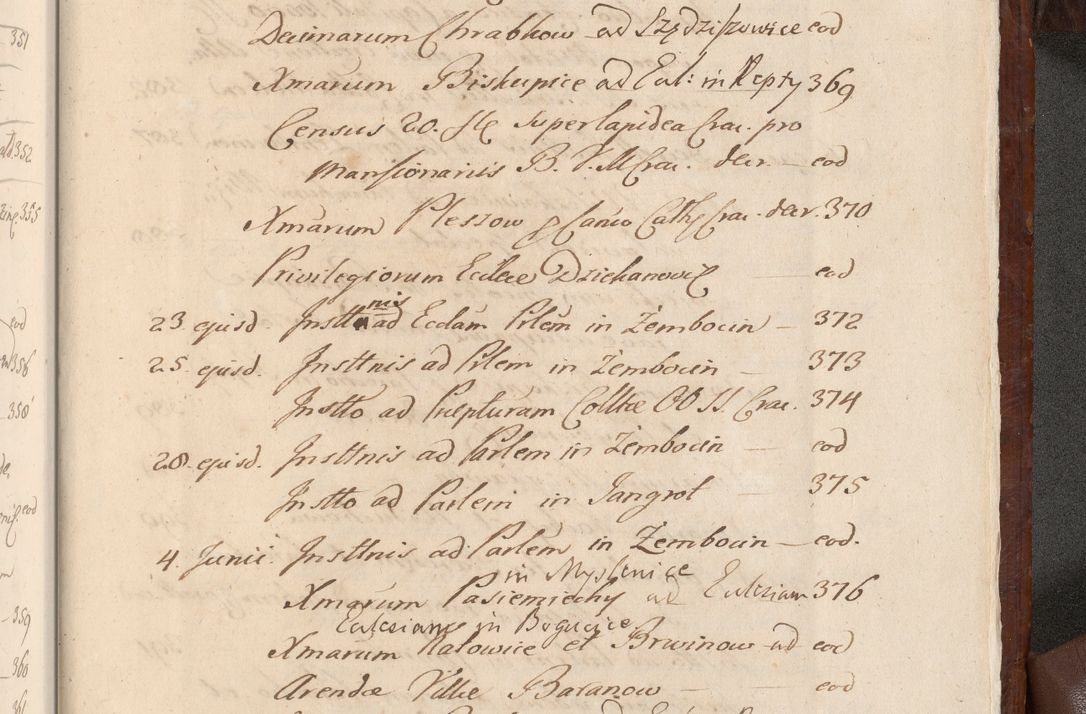 Zdjęcie nr 1598 dla obiektu archiwalnego: Acta actorum episcopalium R. D. Andreae Trzebicki, episcopi Cracoviensis et ducis Severiae a die 26 Augusti anni 1661 ad annum 1666 inclusive. Volumen III.