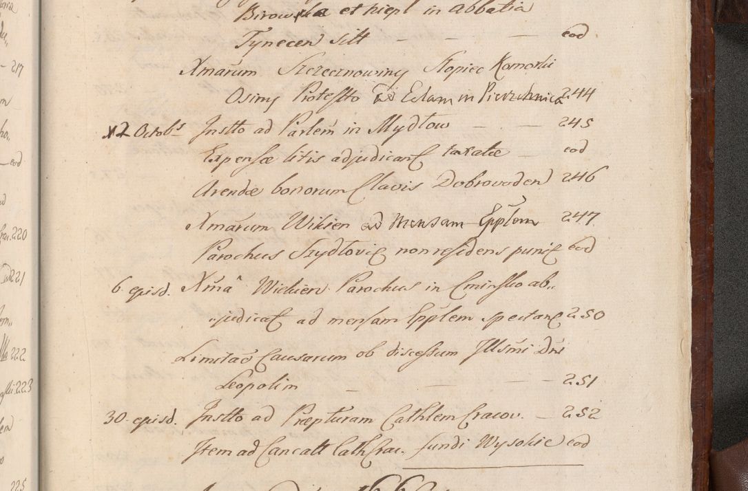 Zdjęcie nr 1592 dla obiektu archiwalnego: Acta actorum episcopalium R. D. Andreae Trzebicki, episcopi Cracoviensis et ducis Severiae a die 26 Augusti anni 1661 ad annum 1666 inclusive. Volumen III.