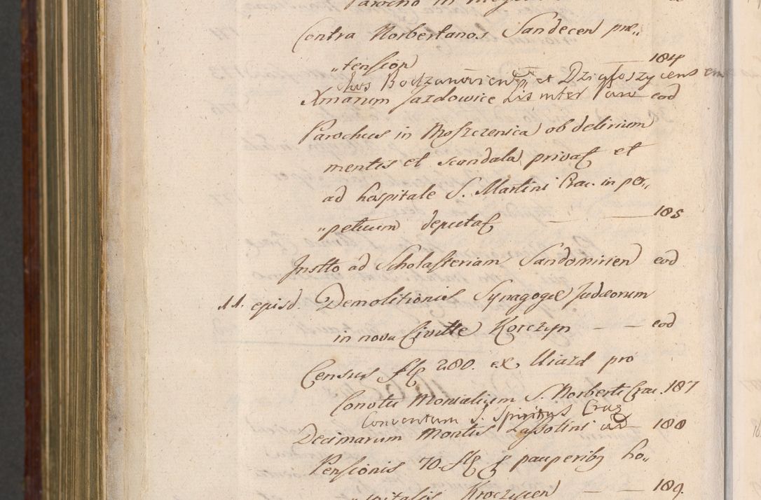 Zdjęcie nr 1589 dla obiektu archiwalnego: Acta actorum episcopalium R. D. Andreae Trzebicki, episcopi Cracoviensis et ducis Severiae a die 26 Augusti anni 1661 ad annum 1666 inclusive. Volumen III.
