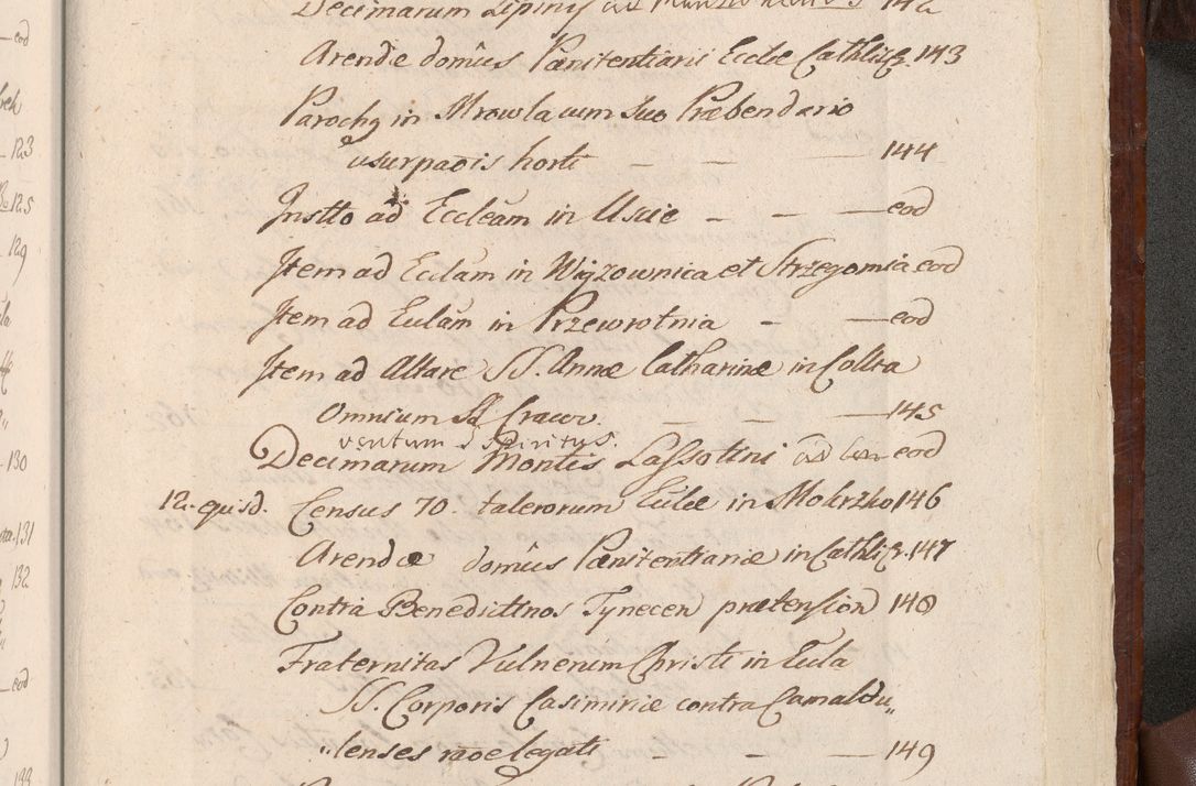 Zdjęcie nr 1586 dla obiektu archiwalnego: Acta actorum episcopalium R. D. Andreae Trzebicki, episcopi Cracoviensis et ducis Severiae a die 26 Augusti anni 1661 ad annum 1666 inclusive. Volumen III.