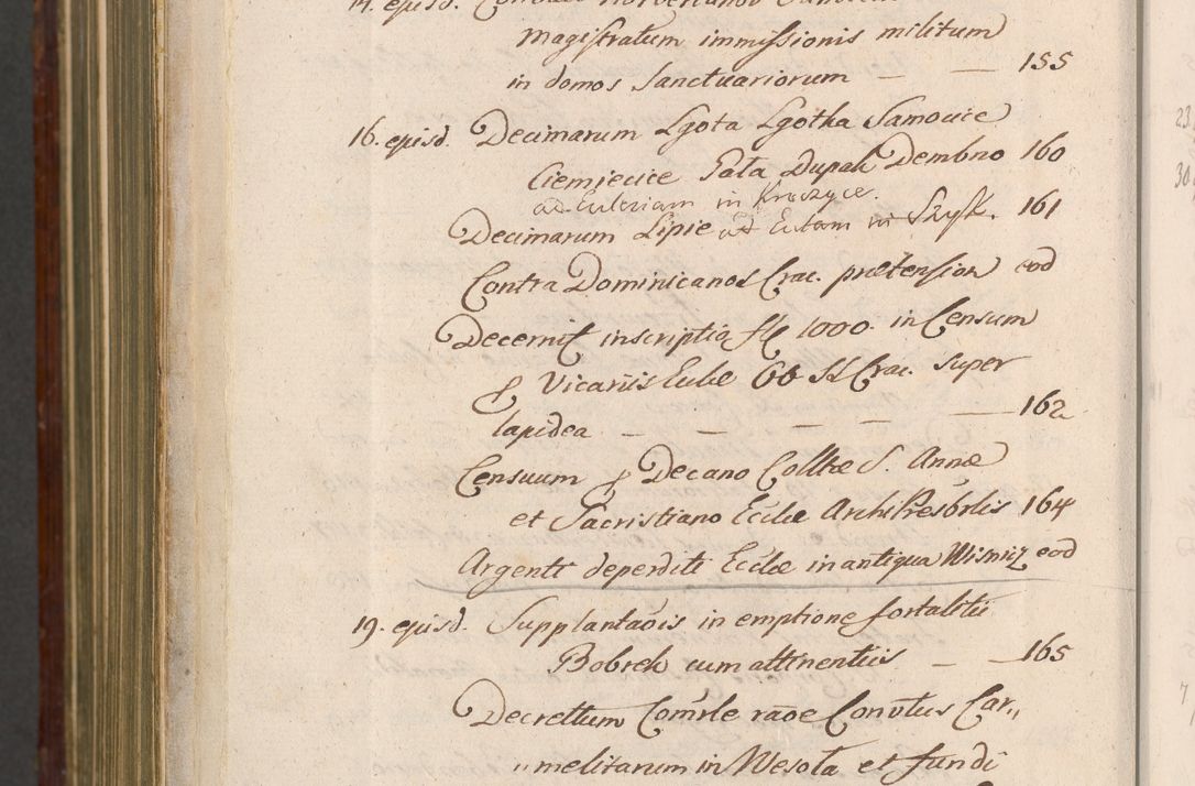 Zdjęcie nr 1587 dla obiektu archiwalnego: Acta actorum episcopalium R. D. Andreae Trzebicki, episcopi Cracoviensis et ducis Severiae a die 26 Augusti anni 1661 ad annum 1666 inclusive. Volumen III.