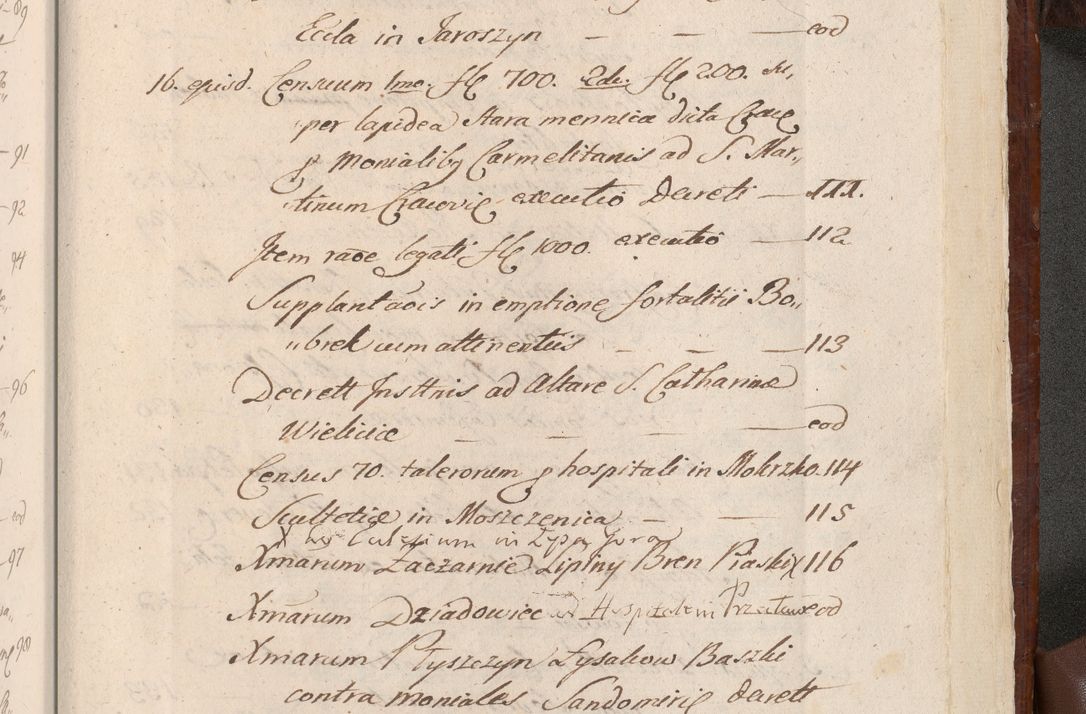 Zdjęcie nr 1584 dla obiektu archiwalnego: Acta actorum episcopalium R. D. Andreae Trzebicki, episcopi Cracoviensis et ducis Severiae a die 26 Augusti anni 1661 ad annum 1666 inclusive. Volumen III.