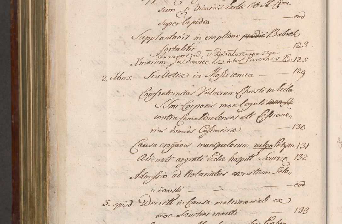 Zdjęcie nr 1585 dla obiektu archiwalnego: Acta actorum episcopalium R. D. Andreae Trzebicki, episcopi Cracoviensis et ducis Severiae a die 26 Augusti anni 1661 ad annum 1666 inclusive. Volumen III.