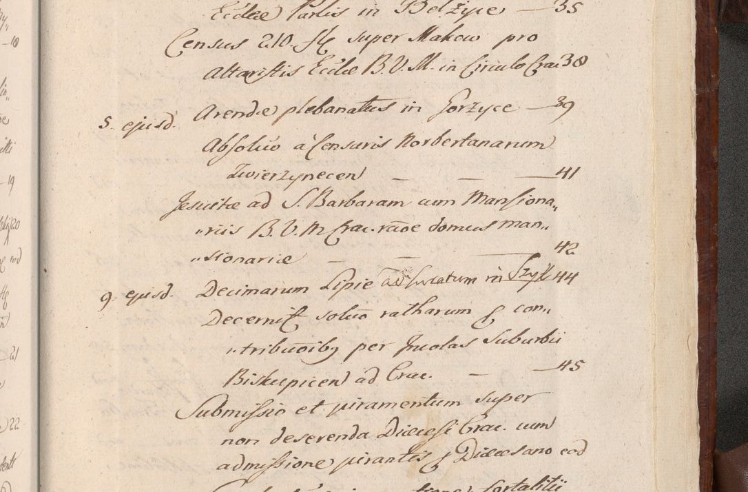 Zdjęcie nr 1580 dla obiektu archiwalnego: Acta actorum episcopalium R. D. Andreae Trzebicki, episcopi Cracoviensis et ducis Severiae a die 26 Augusti anni 1661 ad annum 1666 inclusive. Volumen III.
